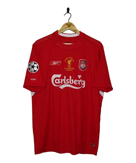 2005 Liverpool Champions League Shirt Gerrard (XL) » The Kitman