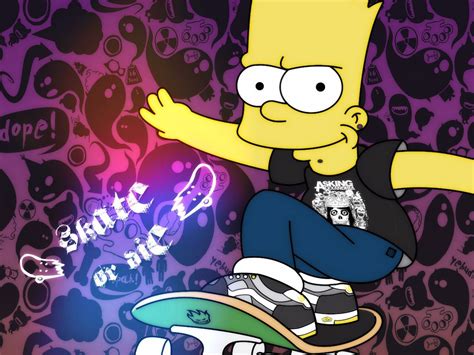 Dope Bart Simpson Skating Wallpapers on WallpaperDog