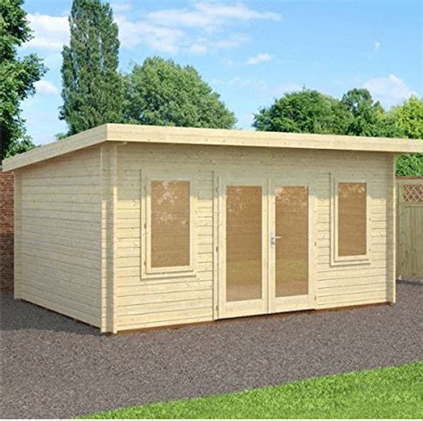 Nova 5m x 4m Yorkshire Log Cabin - Log Cabins | Garden cabins, Garden log cabins, Garden buildings