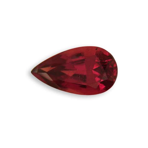 Loose Natural Untreated Ruby - Pear Shape Ruby