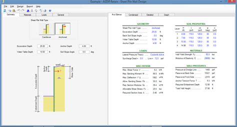 Sheet Piling Design Using ASDIP RETAIN | ASDIP Structural Software