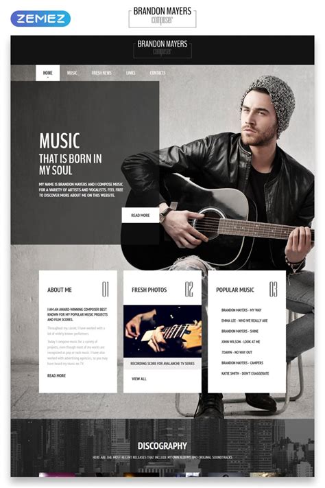 Music Composer Web Template