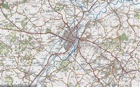 Historic Ordnance Survey Map of Burton upon Trent, 1921