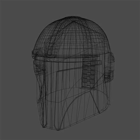 The Mandalorian Helmet 3d Model 7 Fbx Blend Free3d - vrogue.co