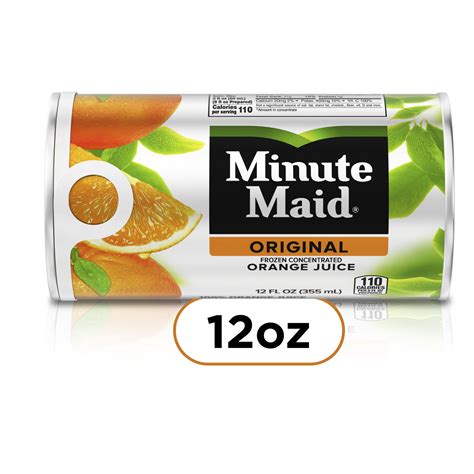 Minute Maid Original Orange Juice, Frozen Concentrate, 12 fl oz Can ...