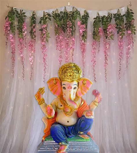 Tường phù hợp cho ganpati decoration background trong lễ hội Ganesh Chaturthi