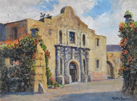 Rolla Taylor - "The Alamo" - #2674 | Texas Art | Vintage Texas Paintings