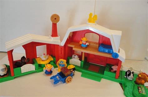 Fisher Price Little People Farm/Barn Musical Animal Sounds Lot w/15 Accessories | #1876185001