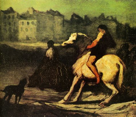 The Feeding Trough - Honore Daumier - WikiArt.org