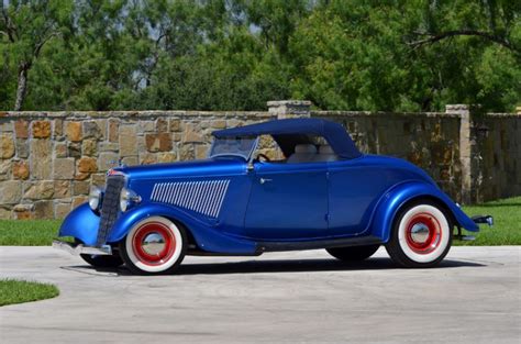 1934, Ford, Roadster, Hotrod, Hot, Rod, Custom, Old, School, Blue, Usa ...