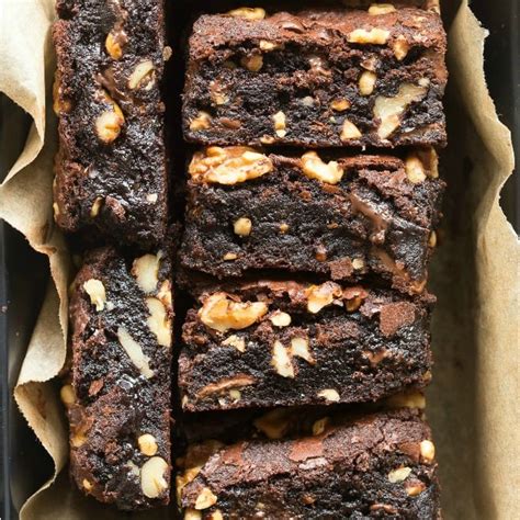 Walnut Brownies {Keto, Vegan, Paleo} - The Big Man's World