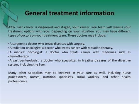 Liver Cancer treatment options