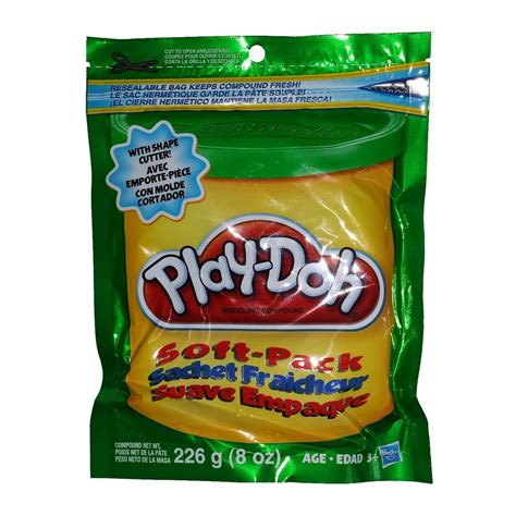 Play-Doh Soft Pack Green with Shape Cutter - Walmart.com - Walmart.com