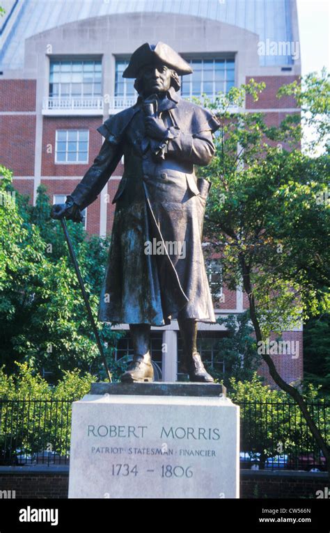 Statue of Robert Morris, Founding Father and signer of Declaration of ...