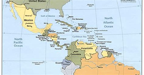 Online Maps: Latin America political map