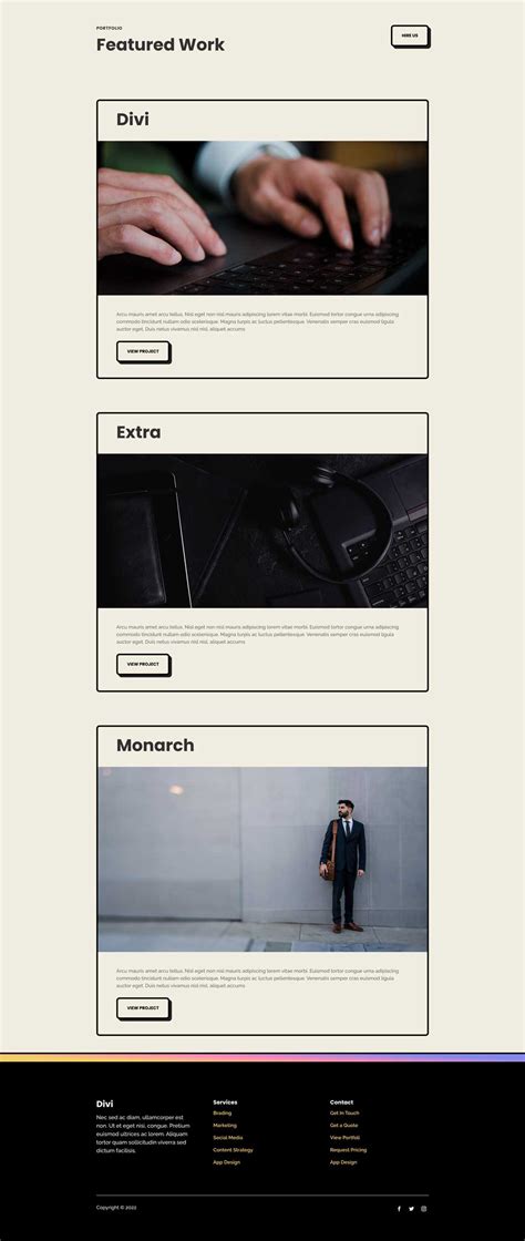 Marketing Agency Portfolio Page Divi Layout by Elegant Themes