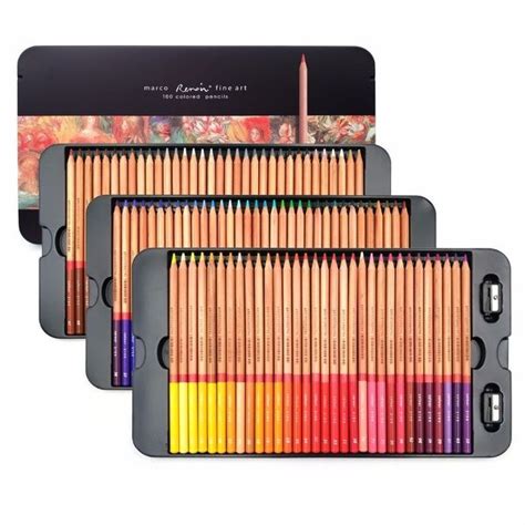 Marco Renoir 24/36/48/72/100 Colors Pencil Set lapices de colores profesionales Crayons ...