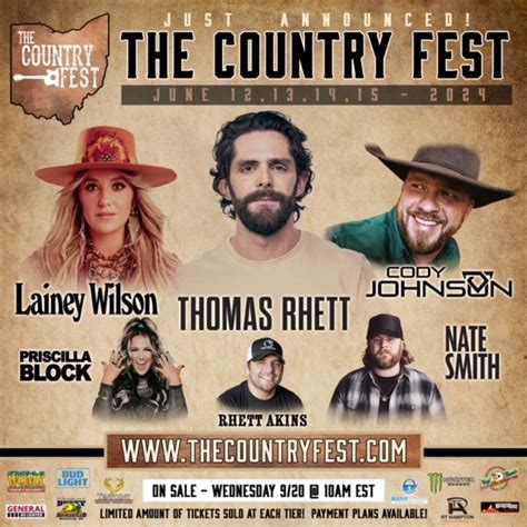 Country Fan Fest 2024 Lineup - Corine Patricia