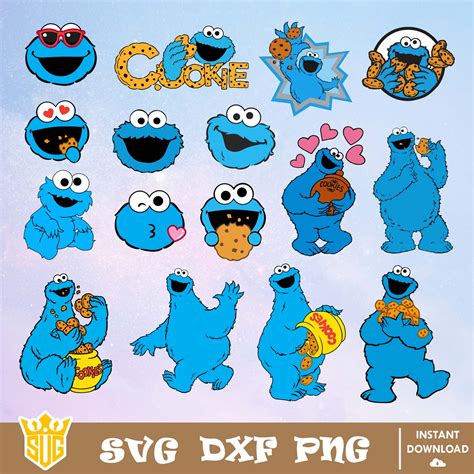 Sesame Street Svg Files For Cricut Silhouette Elmo Clipart Cookie Monster Cut Files – Themeloader