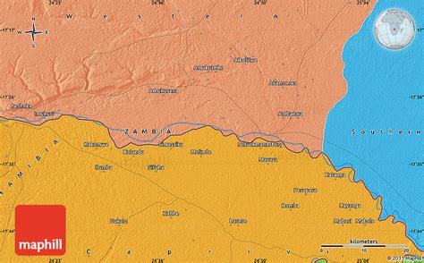 Political Map of Katima Mulilo