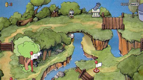 Cuphead Map Shortcut Locations