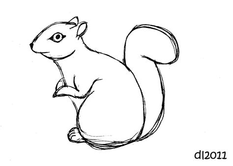 Squirrel drawing | Clipart Panda - Free Clipart Images