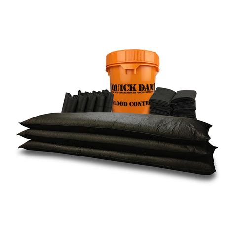 Quick Dam Grab and Go Flood Protection Kit - 5 Jumbo Flood Bags ...