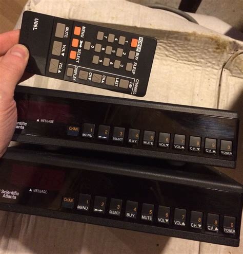 Scientific Atlanta 8602 CATV Set Top Box X2 With Remote | goodmans st700 analogue satellite ...