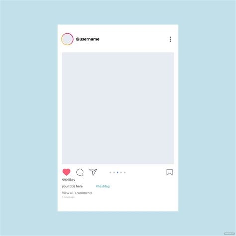 FREE Instagram Frame Template - Download in Word, PDF, Illustrator ...