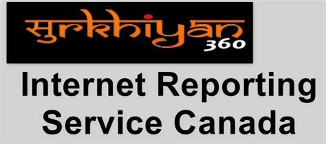 Internet Reporting Service Canada Login OR IRS Canada Login