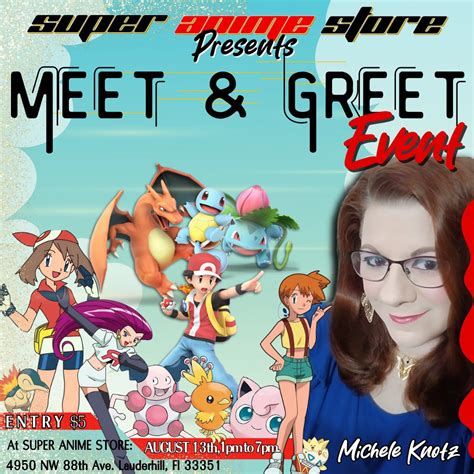 August 13nd Michele Knotz Meet & Greet – Super Anime Store