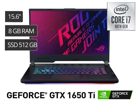 ASUS ROG Strix G15 15.6″ Gamer Notebook Core i7 8GB RAM 512GB SSD ...