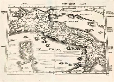 Italy by Martin Waldseemüller | Sanderus Antique Maps - Antique Map Webshop