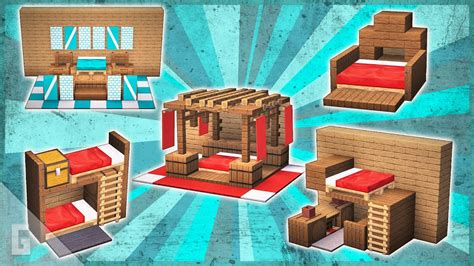 10 New Minecraft Bed Designs! - YouTube