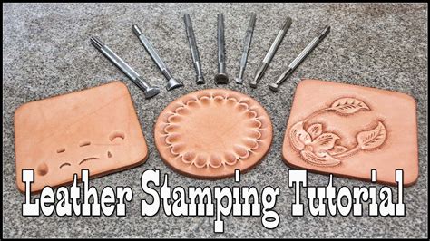 Leather Stamping Tutorial - Craftool Leather Stamps - Leather Tools - #leathercraft ...