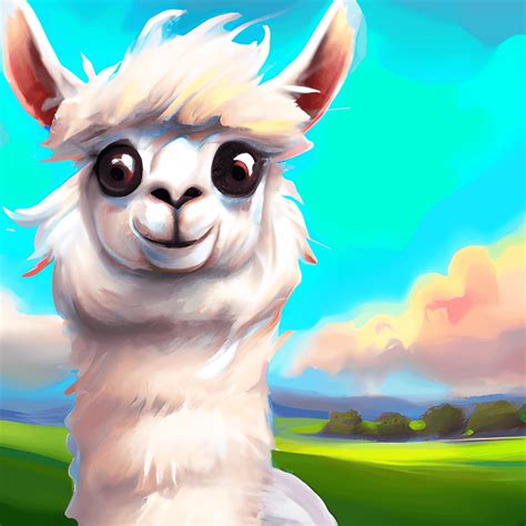 Cartoon Llama