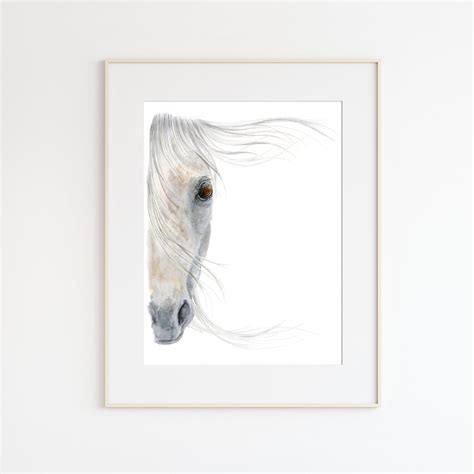 Arabian Horse Portrait | Fine Art Watercolor Print | Tiny Toes Design