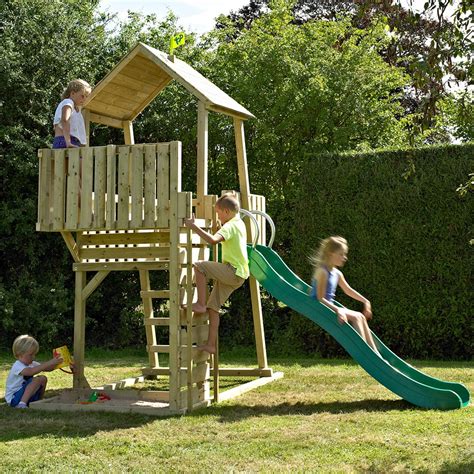 Tp Toys Children's Kingswood Normandy Wooden Climbing Frame & Slide ...