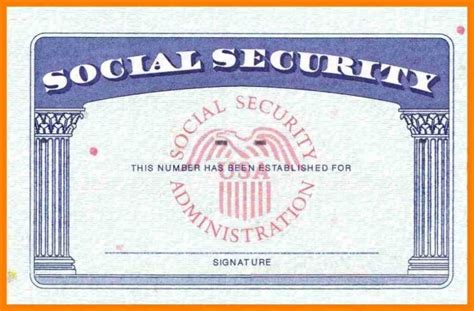 Blank Social Security Card Template Download Blank Social intended for ...