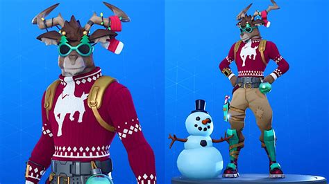 Fortnite Dolph Skin Showcase with Leaked Emotes 🦌 (Ring it on, Around the clock, Leapin ...