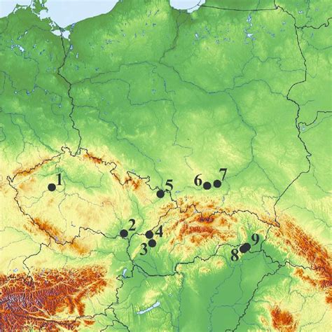 Map of Central Europe with the most important Late Gravettian sites... | Download Scientific Diagram