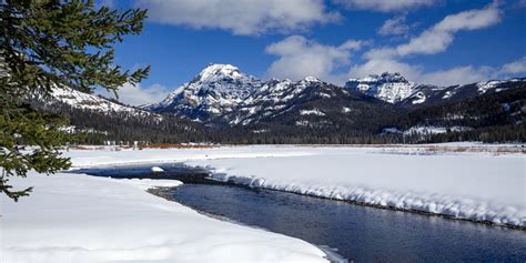 River In Winter Lamar Valley Yellowstone Natl Park Print | Photos by ...