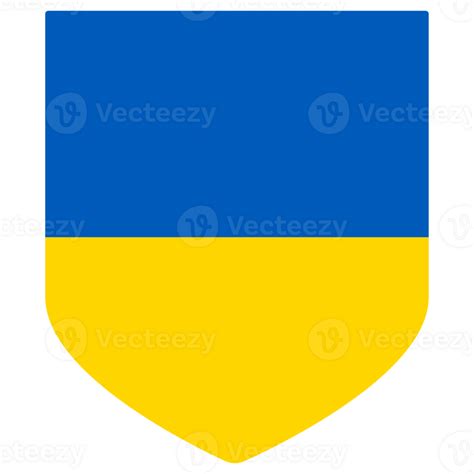 Ukraine flag in design shape. Flag of Ukraine in design shape. 25863138 PNG