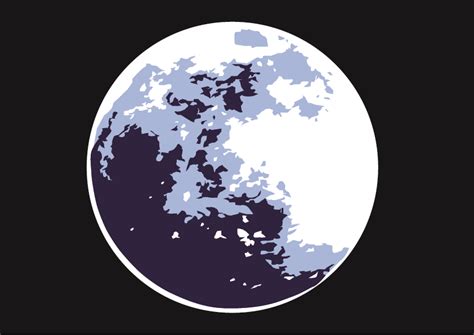 Moon (Blue Moon) Vector Graphic by Evand · Creative Fabrica