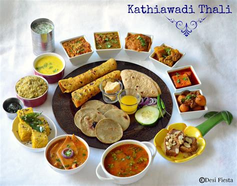 Desi Fiesta : Kathiawadi Thali |Gujarati Thali |Gujarati Bhano