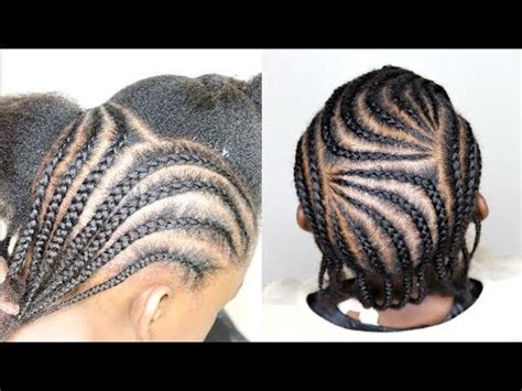 KIDS NATURAL 4C HAIR CORNROWS STYLE - YouTube