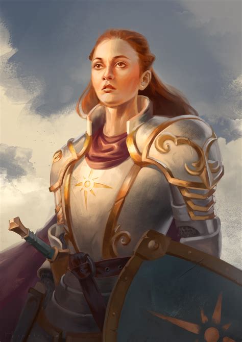 [OC][ART] Luciana, Human Paladin : r/DnD