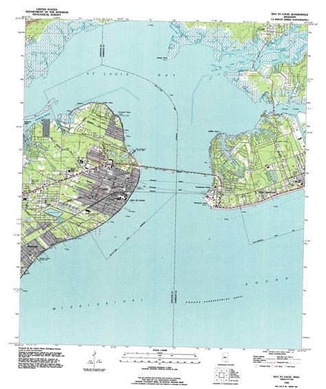 Bay Saint Louis topographic map, MS - USGS Topo Quad 30089c3