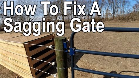 How To Fix A Sagging Gate - Adjust/Align Gate Latch - YouTube