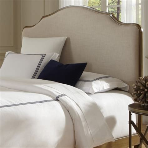 Upholstered King Metal Headboard in Natural Oak - B72426